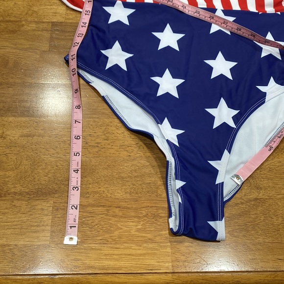 *read post* NEW. One piece bathing suit with waist tie/wrap. Shein size 1XL (14) - Picture 7 of 8